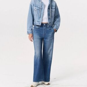 Rag And Bone New York Miramar Terry Cloth Wide Leg Pants Size M